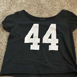 brandy Melville number 44 off the shoulder cropped